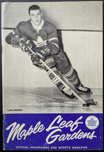 Load image into Gallery viewer, 1962 Toronto Maple Leafs New York Rangers Maple Leaf Gardens Program Vintage NHL