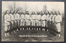 Load image into Gallery viewer, Circa 1920s House Of David Baseball Team B&W Photo Vintage Used Postcard