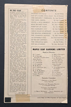 Load image into Gallery viewer, 1961/62 Stanley Cup Team Signed Program Page Toronto Maple Leafs NHL Hockey