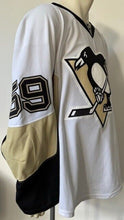 Load image into Gallery viewer, 2014-15 Jayson Megna Pittsburgh Penguins Game Worn Hockey Used Jersey NHL COA