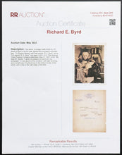 Load image into Gallery viewer, Richard E Byrd Autographed Signed Photo JSA COA Arctic Explorer Historical VTG