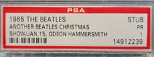 Load image into Gallery viewer, 1965 Another Beatles Christmas + The Yardbirds PSA Slabbed PR 1 Ticket Stub VTG