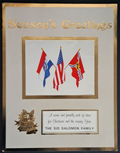 Load image into Gallery viewer, 1974 Sid Salomon Family Oversized Season's Greetings Christmas Card