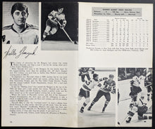 Load image into Gallery viewer, 1970 Ron Stewart New York Rangers Autographed Media Guide Page Signed NHL