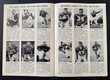 Load image into Gallery viewer, Orange Bowl Festival NFL Game Cleveland Bowns Vs Detroit Lions Program Football