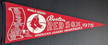 Load image into Gallery viewer, 1975 Boston Red Sox Full Size 30" American League Champion Roster Scroll Pennant
