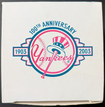 Load image into Gallery viewer, 2003 New York Yankees 100th Anniversary Wristwatch + Tin MLB Baseball Vintage