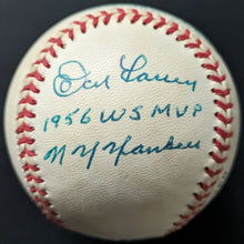 Load image into Gallery viewer, 1995 Johnny Podres + Don Larsen Autographed World Series MLB Baseball Signed LOA