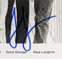 Load image into Gallery viewer, 2002 The Tragically Hip Universal Music Signed Autograph Vintage Publicity Photo