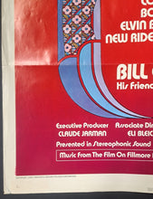 Load image into Gallery viewer, 1972 “Filmore” Original Full Size Movie Poster Santana Grateful Dead Rock & Roll