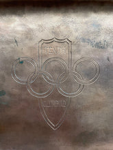 Load image into Gallery viewer, 1932 Summer Olympic Games X Engraved Rings Copper Dinner Tray Los Angeles IOC