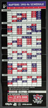 Load image into Gallery viewer, 1995/1996 Toronto Raptors Inaugural Season Pocket Schedules x8 Variations NBA
