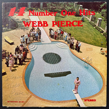 Load image into Gallery viewer, Webb Pierce Signed Rare Promotional Autographed Album ‘14 Number One Hits’ Vtg