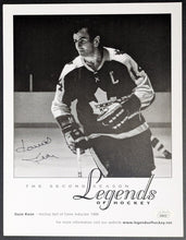 Load image into Gallery viewer, Dave Keon Legends Of Hockey Autographed Photo Signed Toronto Maple Leafs JSA