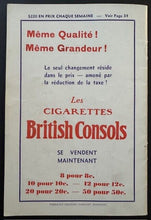 Load image into Gallery viewer, 1932 Montreal Canadians Season Opening Game Program Vs Boston Bruins Vintage NHL