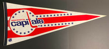 Load image into Gallery viewer, NHL Washington Capitals Official Full Size Team Logo Vintage Hockey Pennant