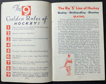 Load image into Gallery viewer, 1935 How To Become A Hockey Star Promo Book Issued By Crown Brand Syrup Vtg NHL
