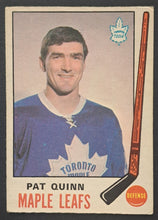 Load image into Gallery viewer, 1969/1970 Pat Quinn Rookie Hockey Card NHL Toronto Maple Leafs Vintage