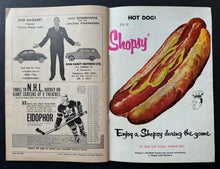 Load image into Gallery viewer, 1964 Stanley Cup Finals Game 1 Program + Ticket Stub Maple Leafs Red Wings Vtg