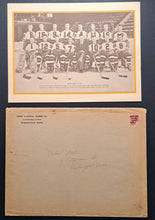 Load image into Gallery viewer, 1937/38 Boston Bruins Team Issued Oversized Photo With Envelope Vintage NHL