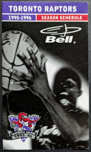 Load image into Gallery viewer, 1995/1996 Toronto Raptors Inaugural Season Pocket Schedules x8 Variations NBA