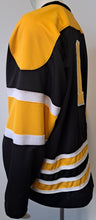 Load image into Gallery viewer, 1948-49 Boston Bruins #1 Vintage Replica Road Black NHL Hockey Jersey Jaydee XXL