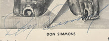 Load image into Gallery viewer, Don Simmons Autographed Toronto Maple Leaf Team Issued Postcard Signed JSA LOA