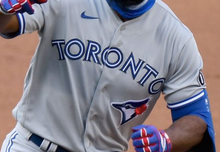 Load image into Gallery viewer, 2020 Toronto Blue Jays Teoscar Hernandez Game Worn Jersey MLB Holo Baseball