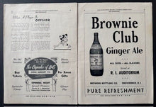 Load image into Gallery viewer, 1944 American Hockey League Program Rhode Island Reds Vs Indianapolis Capitals