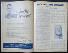 Load image into Gallery viewer, 1962 Maple Leaf Gardens Wrestling Sports Magazine Program Vintage