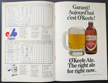 Load image into Gallery viewer, 1969 Jarry Park Montreal Expos Atlanta Braves Game Baseball MLB Program