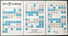 Load image into Gallery viewer, 1977 Toronto Blue Jays Inaugural Season Brochure Yankee Stadium+Pocket Schedule
