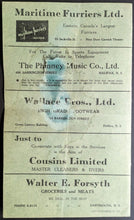 Load image into Gallery viewer, 1944/1945 Halifax Senior Hockey League Program RCAF Dartmouth CornWallis Navy