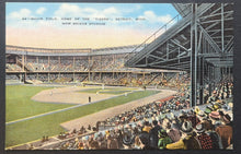 Load image into Gallery viewer, Circa 1930 Navin Field Detroit Michigan MLB Baseball Stadium Postcard Vintage