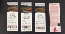 Load image into Gallery viewer, 2016 Fenway Park Unused Full Ticket x4 Baseball Boston Red Sox vs Oakland A's