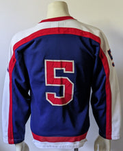 Load image into Gallery viewer, 1970s New York Rangers Maska Sport Knit Jersey Doug Laurie Sporting Goods NHL