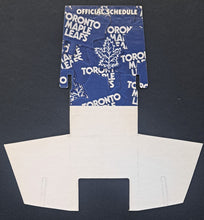 Load image into Gallery viewer, 1980s Toronto Maple Leafs Pocket Schedule Holder Hockey NHL Unused Vintage