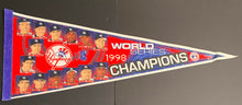 Load image into Gallery viewer, 1998 New York Yankees MLB World Series Champions Baseball Pennant Vintage