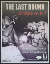 Load image into Gallery viewer, 2002 George Chuvalo + Lennox Lewis Personally Autographed Boxing Movie Handbill