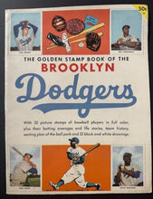 Load image into Gallery viewer, 1955 Golden Stamp Book Of The Brooklyn Dodgers World Series Championship Season