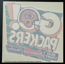 Load image into Gallery viewer, 1990s Green Bay Packers NFL Budweiser Promotional Window Decals/Schedules Vtg