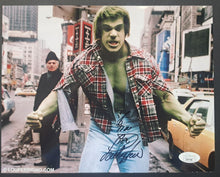 Load image into Gallery viewer, Lou Ferrigno Autographed 8" x 10" Photo Signed Vintage The Incredible Hulk JSA