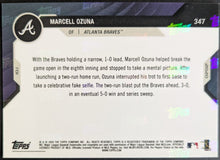 Load image into Gallery viewer, 2020 Topps Marcell Ozuna Baseball Card MLB NL Wild Card Series Atlanta Braves
