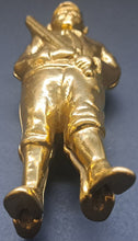 Load image into Gallery viewer, Vintage Ty Cobb Style Brass Piggy Bank Baseball Player Metal Money Box MLB