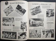 Load image into Gallery viewer, 1963 World Series Game 2 Los Angeles Dodgers New York Yankees Baseball Program