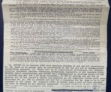 Load image into Gallery viewer, Diana Ross Signed Concert Contract Toronto Exhibition Stadium Autographed LOA