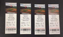 Load image into Gallery viewer, 2016 Fenway Park Unused Full Ticket x4 Baseball Boston Red Sox vs Oakland A's