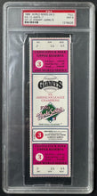 Load image into Gallery viewer, 1989 World Series Game 3 Ticket Athletics Giants Earthquake Game PSA Mint 9 MLB