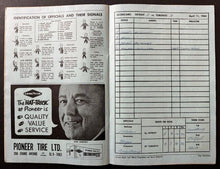 Load image into Gallery viewer, 1964 Stanley Cup Finals Game 1 Program + Ticket Stub Maple Leafs Red Wings Vtg