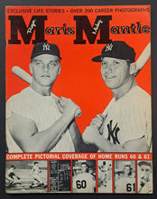 Load image into Gallery viewer, 1962 Pictorial Baseball Magazine Roger Maris + Mickey Mantle Vintage MLB